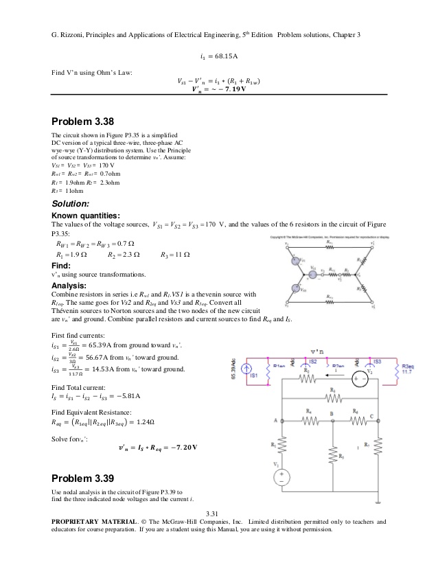 Electrical Engineering Rizzoni Solutions Manual